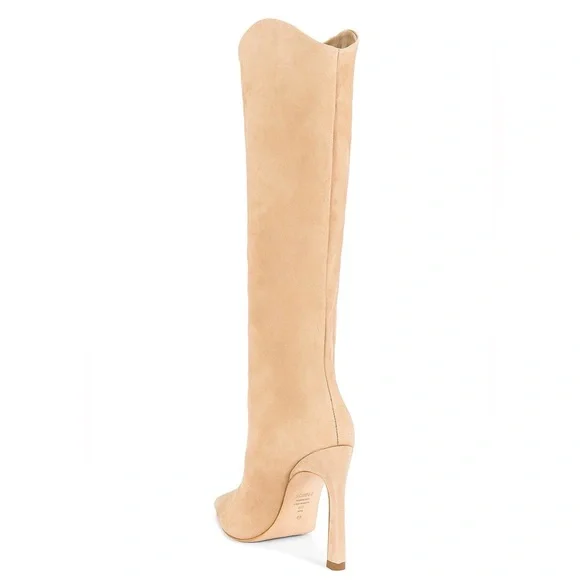 Maryana Sculpt Boot in Light Nude Tan Nubuck Suede - Schutz NWOB - Picture 4 of 5
